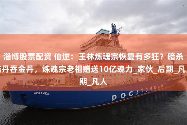 淄博股票配资 仙逆：王林炼魂宗恢复有多狂？暗杀结丹吞金丹，炼魂宗老祖赠送10亿魂力_家伙_后期_凡人