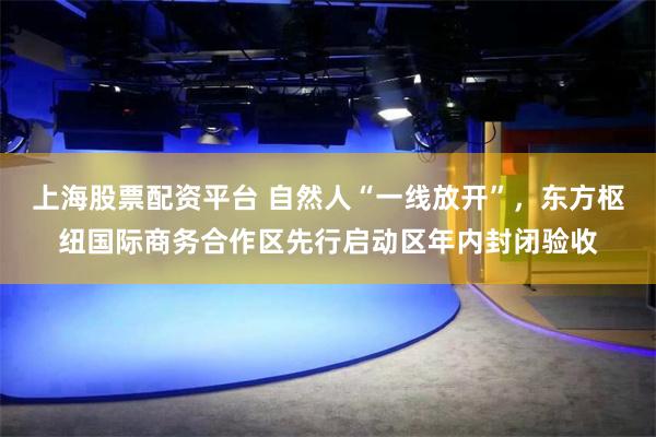 上海股票配资平台 自然人“一线放开”，东方枢纽国际商务合作区先行启动区年内封闭验收