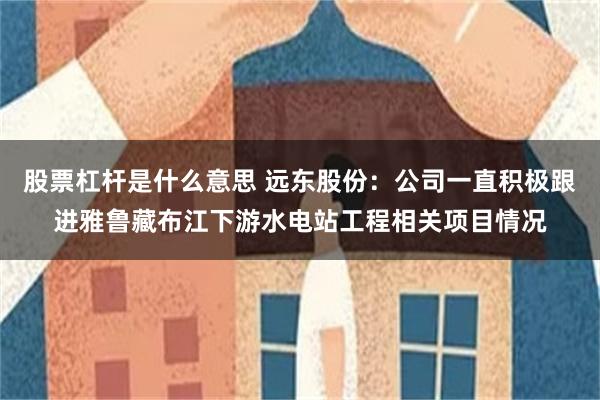 股票杠杆是什么意思 远东股份：公司一直积极跟进雅鲁藏布江下游水电站工程相关项目情况