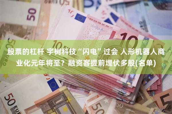 股票的杠杆 宇树科技“闪电”过会 人形机器人商业化元年将至？融资客提前埋伏多股(名单)