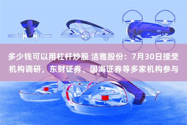 多少钱可以用杠杆炒股 洁雅股份：7月30日接受机构调研，东财证券、国海证券等多家机构参与