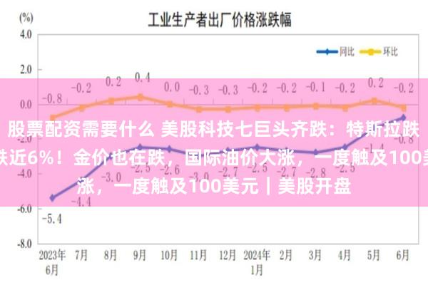 股票配资需要什么 美股科技七巨头齐跌：特斯拉跌超10%，谷歌跌近6%！金价也在跌，国际油价大涨，一度触及100美元｜美股开盘