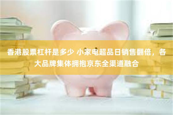 香港股票杠杆是多少 小家电超品日销售翻倍，各大品牌集体拥抱京东全渠道融合