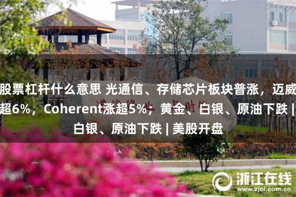 股票杠杆什么意思 光通信、存储芯片板块普涨，迈威尔科技涨超6%，Coherent涨超5%；黄金、白银、原油下跌 | 美股开盘