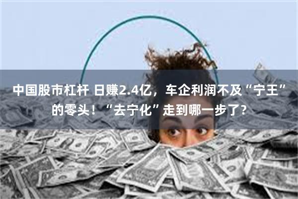 中国股市杠杆 日赚2.4亿，车企利润不及“宁王”的零头！“去宁化”走到哪一步了？