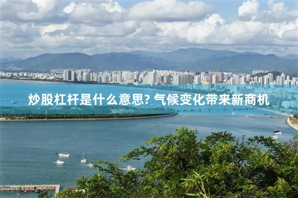 炒股杠杆是什么意思? 气候变化带来新商机