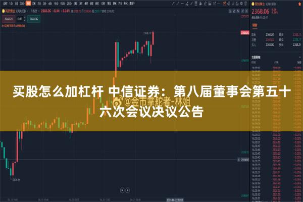 买股怎么加杠杆 中信证券：第八届董事会第五十六次会议决议公告