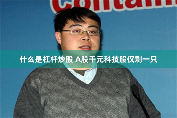 什么是杠杆炒股 A股千元科技股仅剩一只